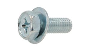 鉄(+)六角アプセット頭セムス小ねじ PD＝1 (平座φ14x1.0 組込)